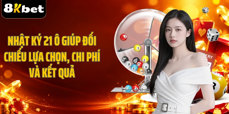 Nhật ký 21 ô giúp đối chiếu lựa chọn, chi phí và kết quả