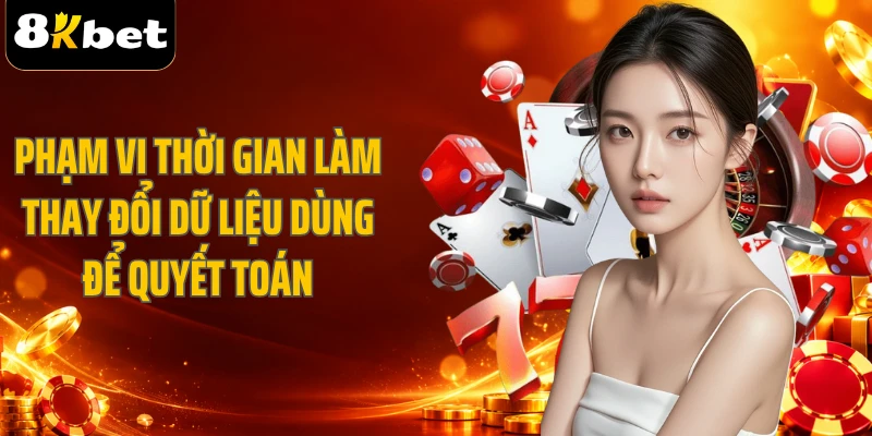 Phạm vi thời gian làm thay đổi dữ liệu dùng để quyết toán